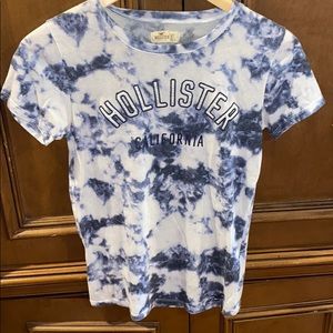 White Tee with Marble Tie dye